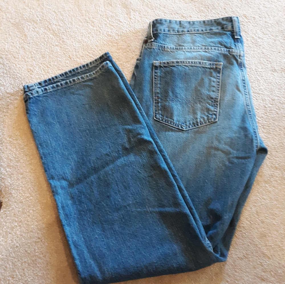 Tommy HILFIGER Men's Jeans Size 34 Waist Blue Distressed